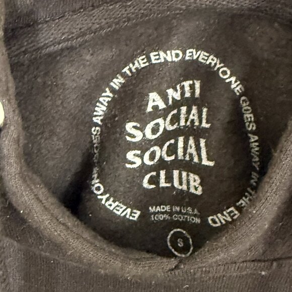 Anti Social Social Club × Medicom Bearbrick Hoodie Black pink - Picture 6 of 6